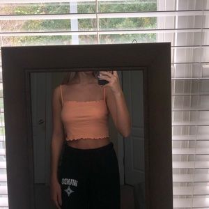 H&M Coral Crop Top